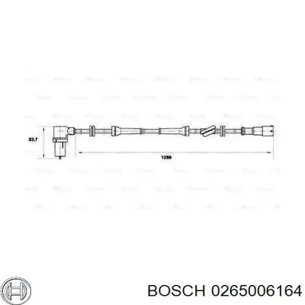 Датчик АБС (ABS) передній, правий 0265006164 Bosch