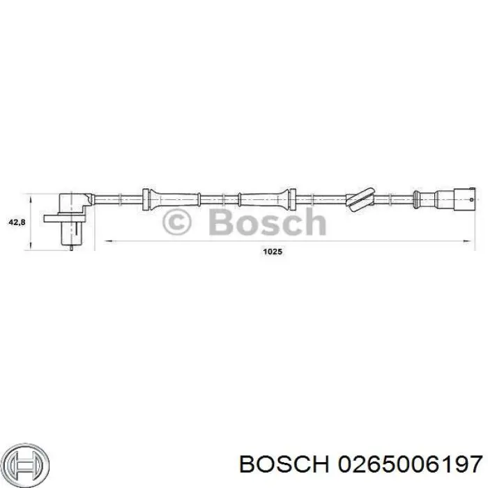 Датчик АБС (ABS) задній 46422412 Fiat/Alfa/Lancia