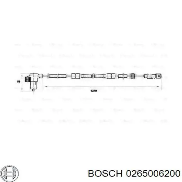 Датчик АБС передній 0265006200 Bosch