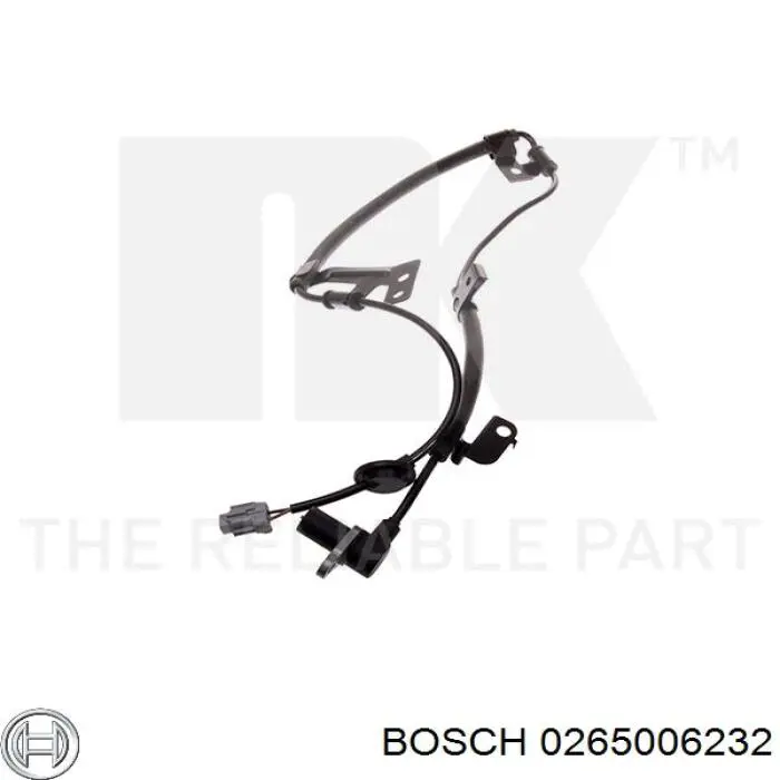 0265006232 Bosch Датчик АБС (ABC) передній, правий