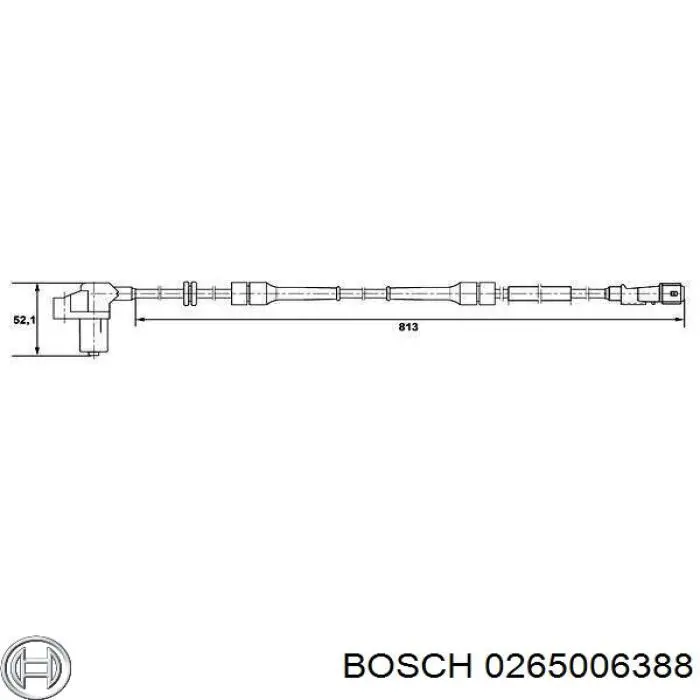 Датчик ABS передній Bosch 0265006388 ціна, від 19.38 USD