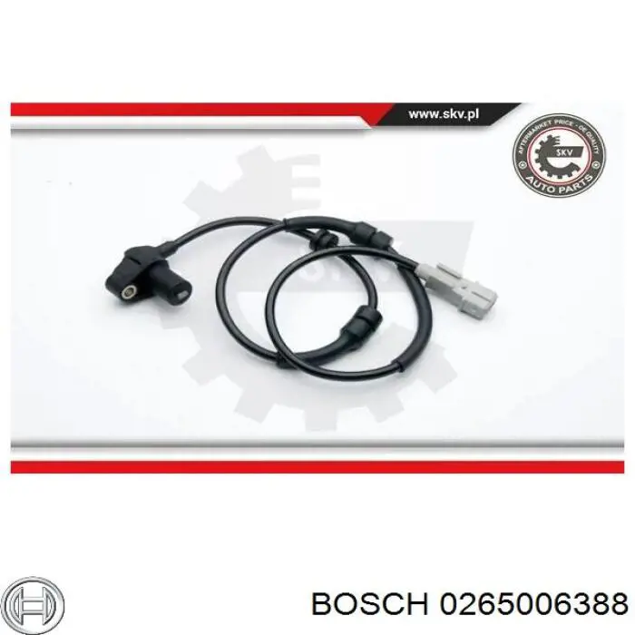 Купити 0265006388 Bosch Датчик АБС (ABS) передній