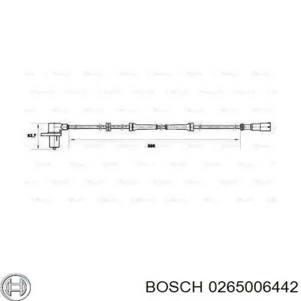 Датчик АБС на Renault Clio I BC57, 5357