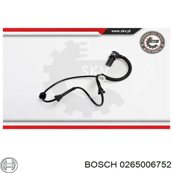 Датчик ABS передній лівий Bosch 0265006752 ціна, від 16.83 USD