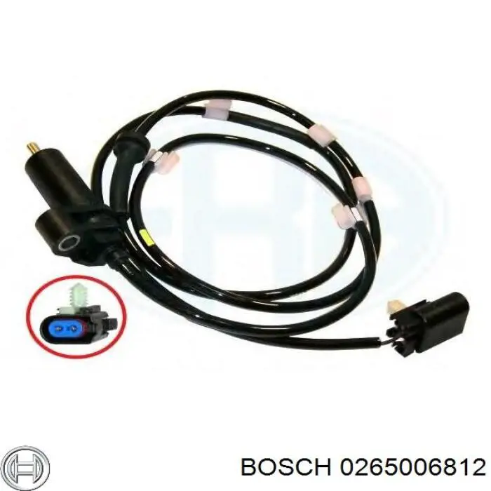 0265006812 Bosch датчик абс (abs задній, лівий)