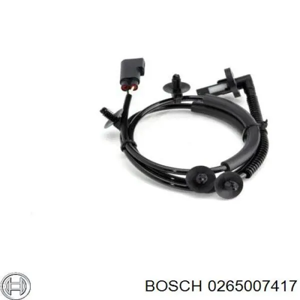 Купити 0265007417 Bosch Датчик АБС (ABS) задній, лівий