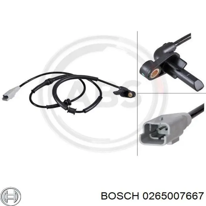 Датчик АБС (ABS) задній, правий 0265007667 Bosch