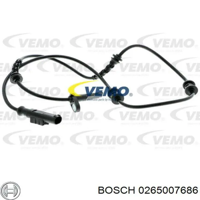 0265007686 Bosch Датчик АБС (ABS) задній