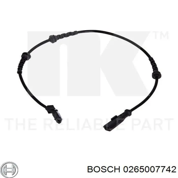 Датчик ABS передній Bosch 0265007742 ціна, від 14.77 USD