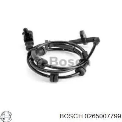 Датчик АБС (ABS) передній, лівий 0265007799 Bosch