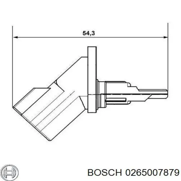Датчик ABS передній Bosch 0265007879 ціна, від 11.56 USD