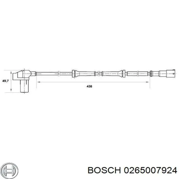 Датчик АБС передній 0265007924 Bosch
