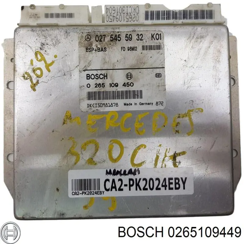 0265109449 Mercedes Модуль управління ESP