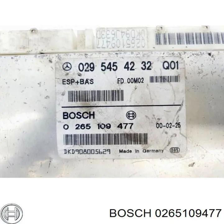 0265109477 Bosch Модуль управління ESP