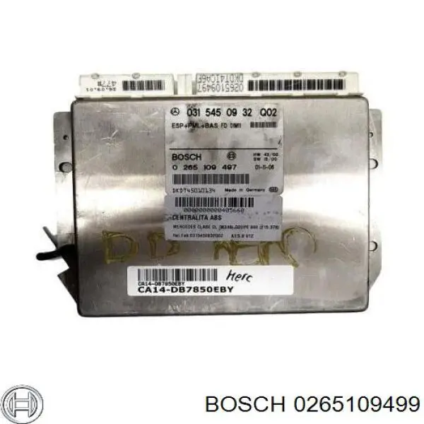 Блок керування ESP Bosch 0265109499