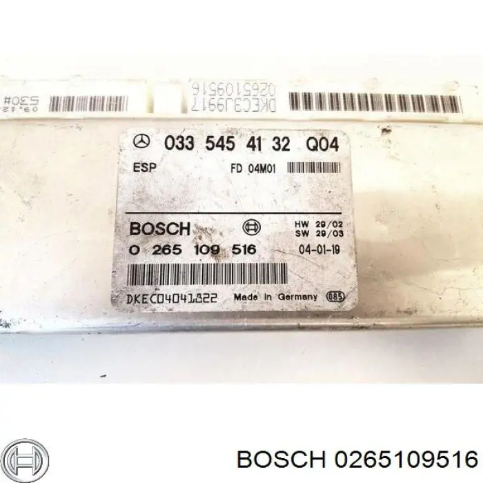  Bosch 0265109516 ціна, від 27.17 USD