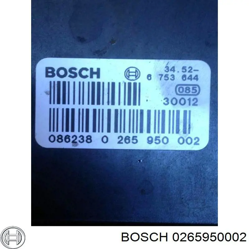 0265950002 Bosch Модуль керування (ЕБУ) DSC