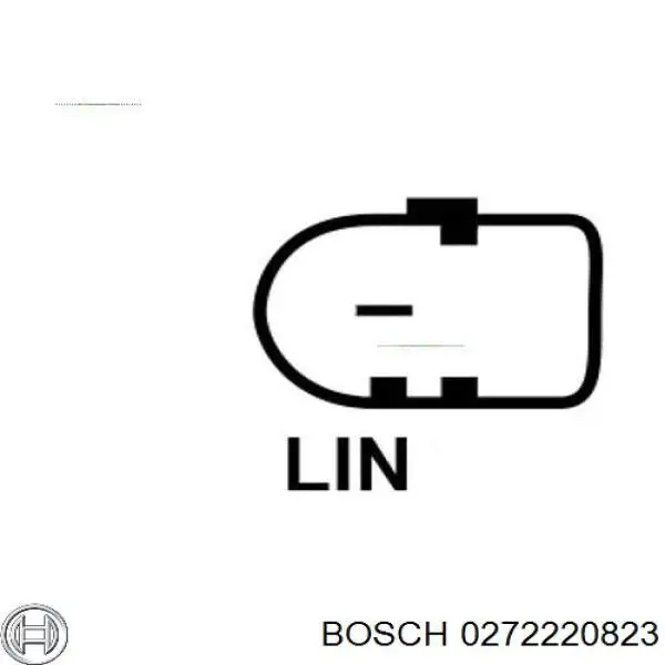 0272220823 Bosch реле-регулятор генератора, (реле зарядки)