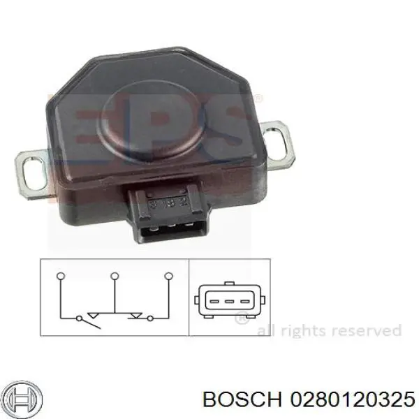 Потенціометр Bosch 0280120325 ціна, від 30.48 USD