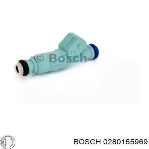 0280155969 Bosch форсунка вприску палива
