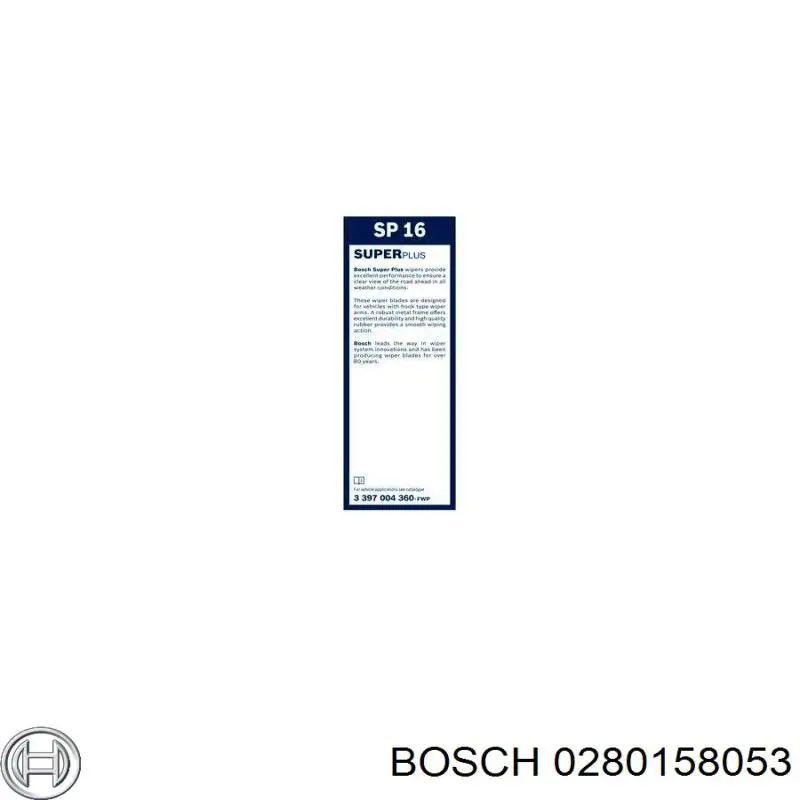 280158053 Bosch Форсунка вприску палива