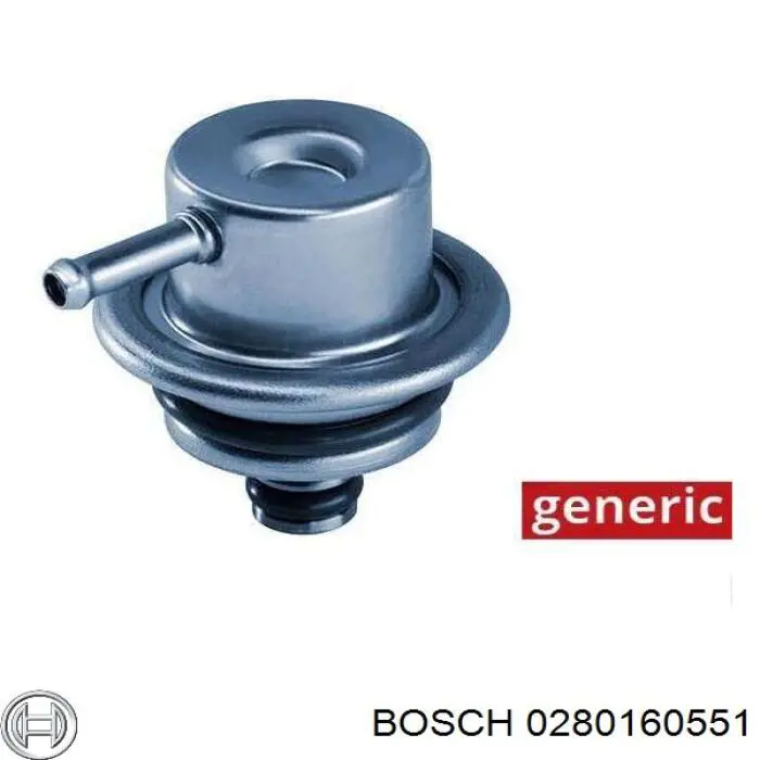 Регулятор тиску палива 0280160551 Bosch