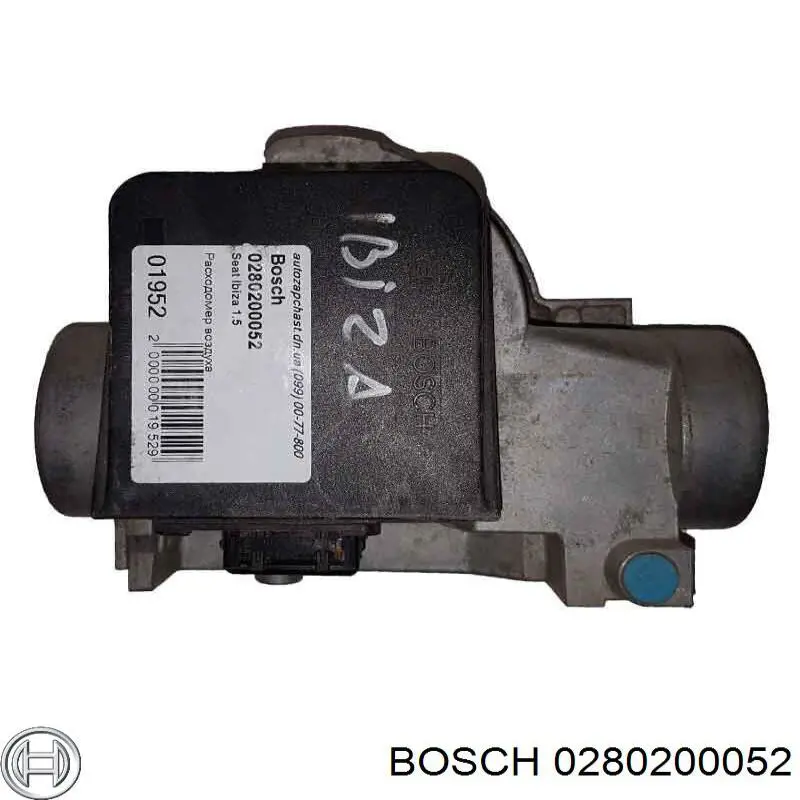 0280200052 Bosch датчик потоку (витрати повітря, витратомір MAF - (Mass Airflow))