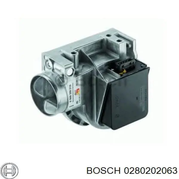 Датчик масової витрати повітря Bosch 0280202063 ціна, від 110.93 USD