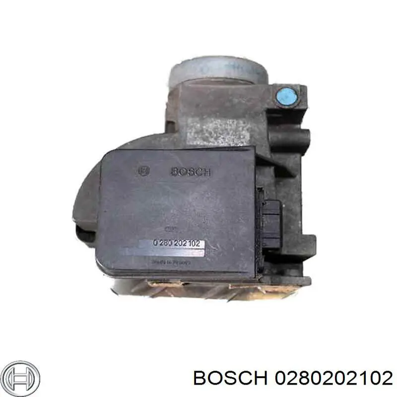 0280202102 Bosch датчик потоку (витрати повітря, витратомір MAF - (Mass Airflow))