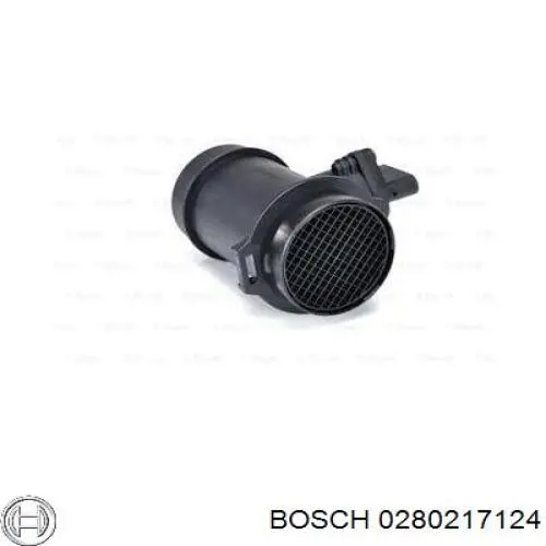 0280217124 Bosch датчик потоку (витрати повітря, витратомір MAF - (Mass Airflow))