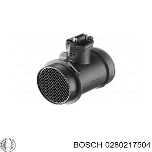 0280217504 Bosch датчик потоку (витрати повітря, витратомір MAF - (Mass Airflow))