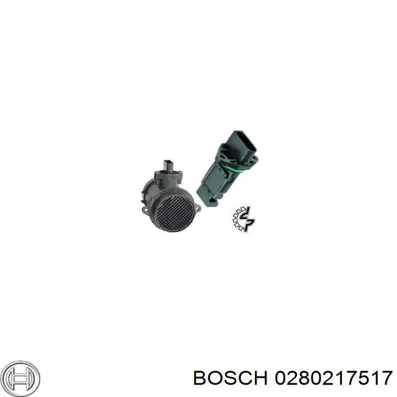 0280217517 Bosch датчик потоку (витрати повітря, витратомір MAF - (Mass Airflow))