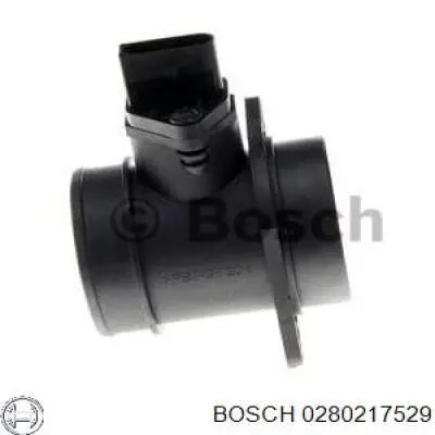 0280217529 Bosch датчик потоку (витрати повітря, витратомір MAF - (Mass Airflow))
