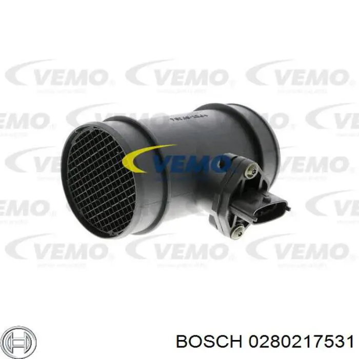 0280217531 Bosch датчик потоку (витрати повітря, витратомір MAF - (Mass Airflow))