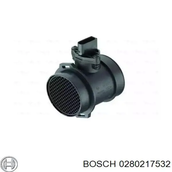 Датчик потоку (витрати) повітря, витратомір MAF - (Mass Airflow) 0280217532 Bosch