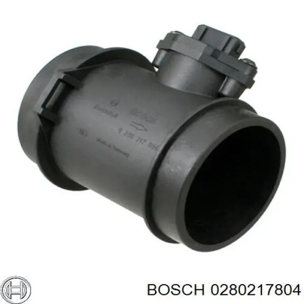 0280217804 Bosch датчик потоку (витрати повітря, витратомір MAF - (Mass Airflow))