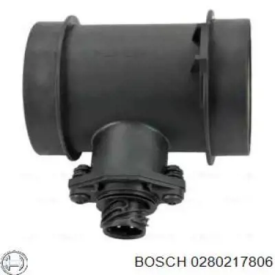0280217806 Bosch датчик потоку (витрати повітря, витратомір MAF - (Mass Airflow))