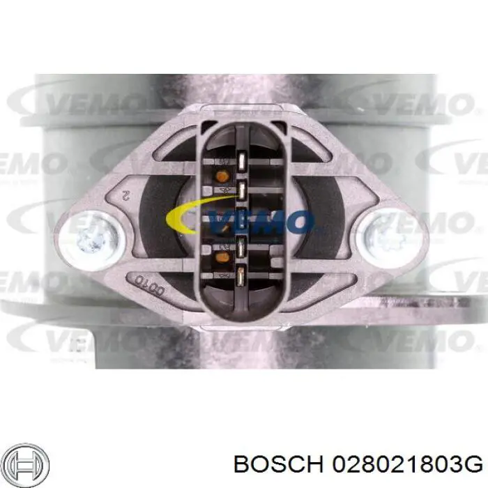 Датчик потоку (витрати) повітря, витратомір MAF - (Mass Airflow) 028021803G Bosch