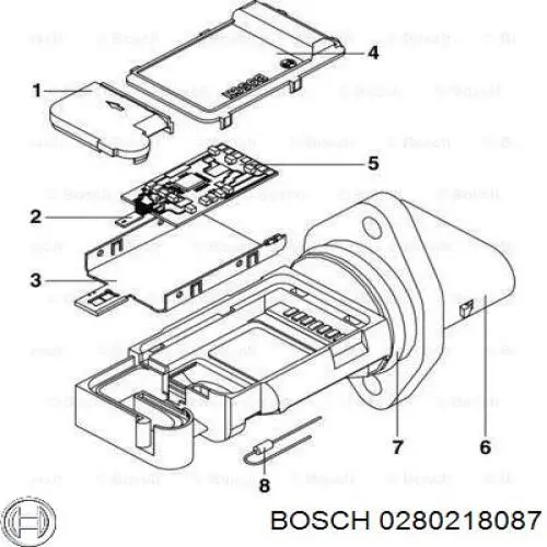 Датчик масової витрати повітря Opel 93172747 ціна, від 83.30 USD
