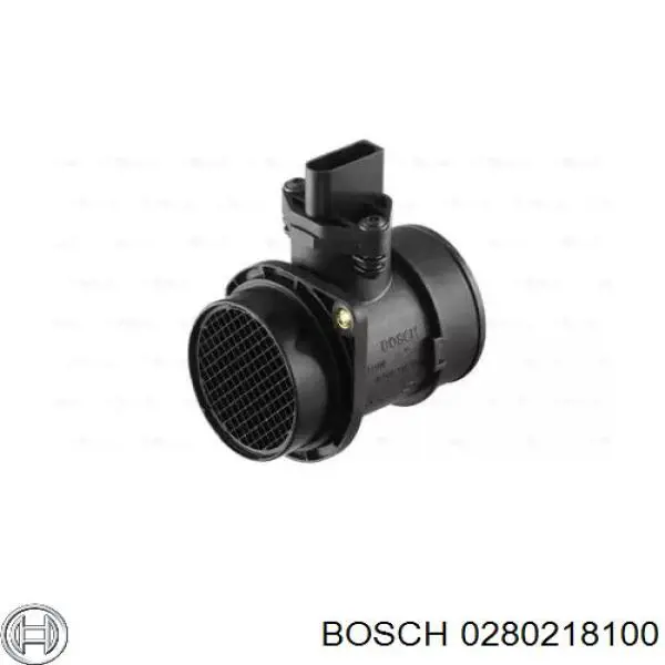 0280218100 Bosch датчик потоку (витрати повітря, витратомір MAF - (Mass Airflow))