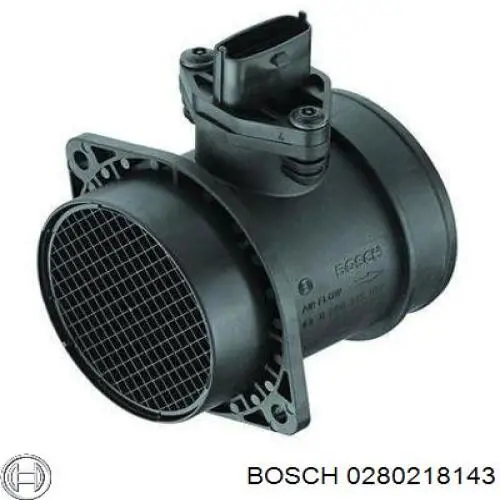 0280218143 Bosch датчик потоку (витрати повітря, витратомір MAF - (Mass Airflow))