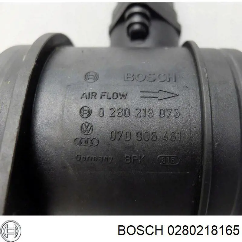 0280218165 Bosch датчик потоку (витрати повітря, витратомір MAF - (Mass Airflow))