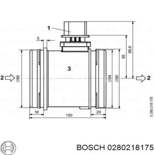 Купити 0280218175 Bosch Повітромір
