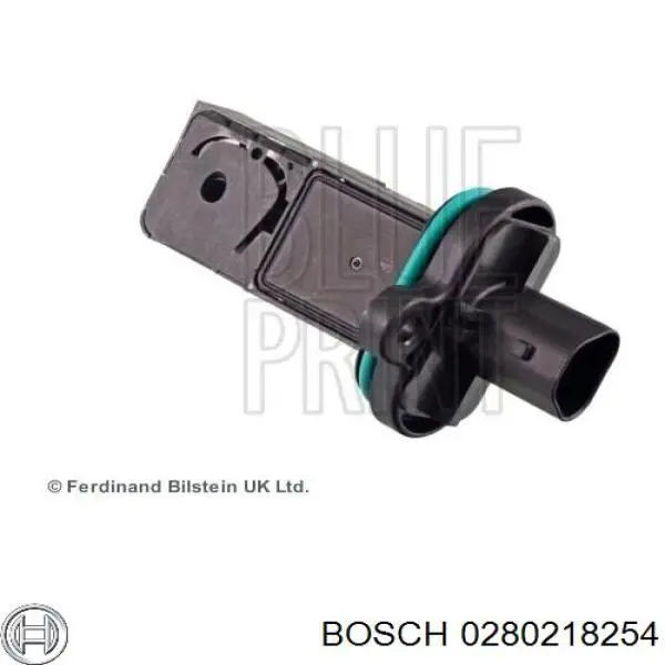 Датчик потоку (витрати) повітря, витратомір MAF - (Mass Airflow) 0280218254 Bosch