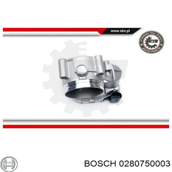 Блок дросельної заслінки Bosch 0280750003 ціна, від 88.68 USD