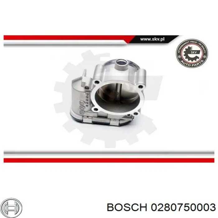 Купити 0280750003 Bosch Дросільна заслінка