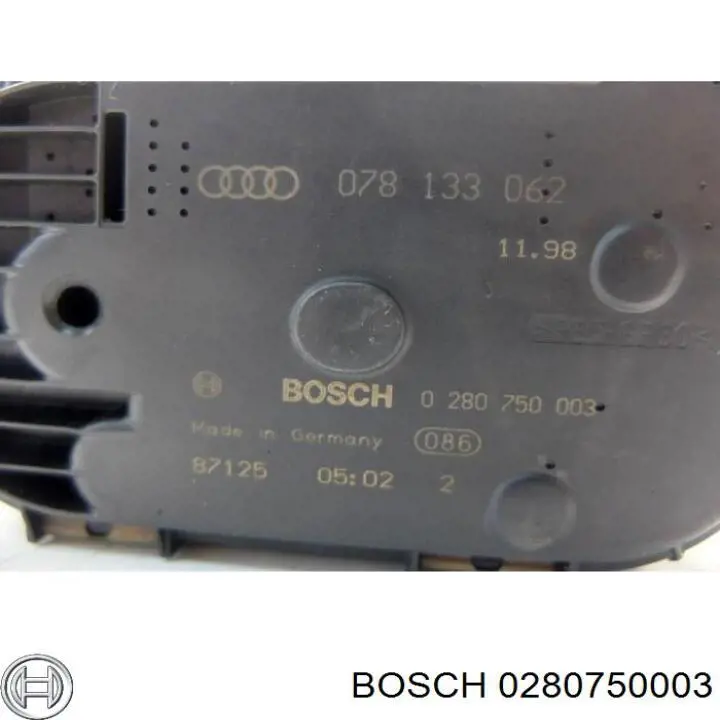 0280750003 Bosch Дросільна заслінка в зборі