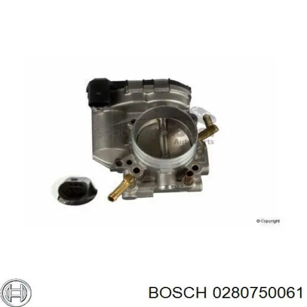 Дросільна заслінка в зборі 0280750061 Bosch