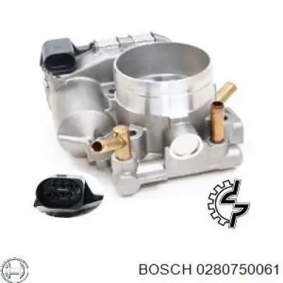 0280750061 Bosch Дросільна заслінка в зборі