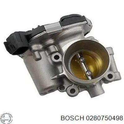 Дросільна заслінка в зборі 0280750498 Bosch